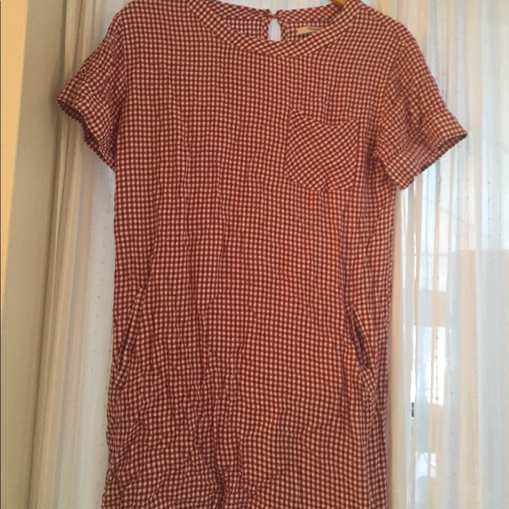 Madewell size small gingham dress